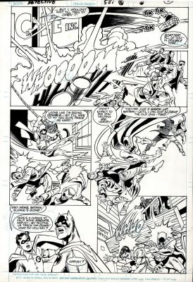 Jim Baikie, Pablo Marcos | Detective Comics #581 P 7 (Batman & Robin Battle Bad Guys Throughout!) 1987 | Romitaman