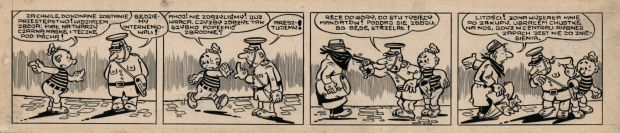 Janusz Christa | Kajtek Majtek. Dni Gdańska, komplet dwóch pasków | Galeria Komiksu