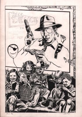 Dan Day, David Day | T-Minus 1 ’Manic Monday’ Story P.1 Splash - Sam Deuce & the Lollypop Gang - Signed - 1988 | Anthony’s Comic Book Art