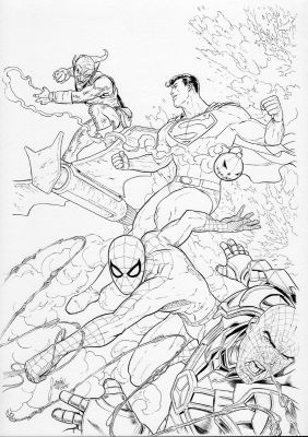 Mikel Janin - Superman / Spider-Man Issue 01 Page Cover