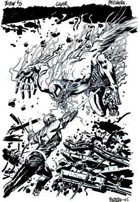 Duncan Fegredo | Toxin #6 Cover (Fantastic Son of Carnage Battle Cover Just 1 Year After His Birth!) 2005 | Romitaman
