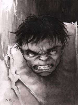 Casey Parsons | Hulk Ink & Wash Commission - Signed - 2021 | Anthony’s Comic Book Art