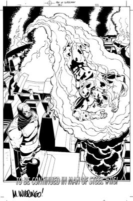 Lary Stucker, Mike Wieringo | Adventures of Superman #594 Splash (Superman & Darkseid!) 2001 | Romitaman