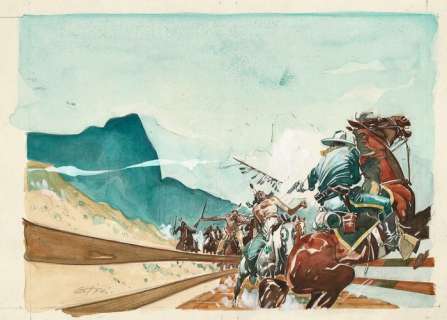 Ticci, Giovanni - original cover "L’Eroe di Broken Bow" (1988) | Catawiki