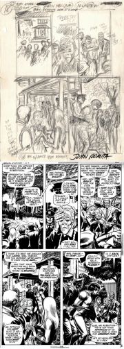 John Romita Sr. | Amazing Spider-Man #115 Story P 18 Prelim & Full Size Art Print Also (Dr. Octopus Captured, Gwen Stacy, Aunt May, Robby, Ned Leeds!) 1972 | Romitaman