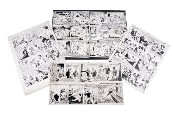 Lot 275 - Chums of the Jungle by Jock McCale; and other comics artwork | misc / divers