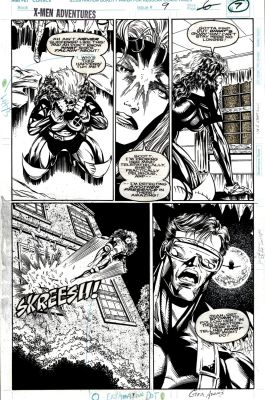 Greg Adams, John Hebert - X-Men Adventures #9 P 7 (Rogue Throughout with Cyclops!) 1994