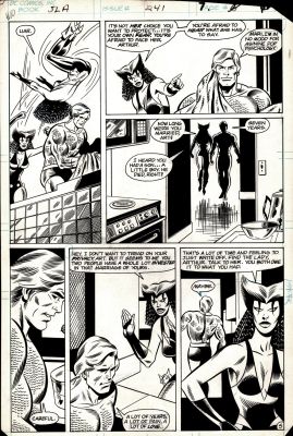 George Tuska , Mike Machlan | Justice League of America #241 P 5 (Aquaman & Vixen in Every Panel!) 1985 | Romitaman