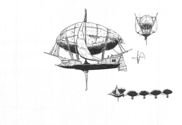 Pellet Philippe | Illustration 33 à l’encre de Chine pour le Codex de Sheïd | Galerie Napoléon