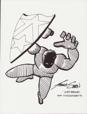 Jesse Simon | After Reedman From Shieldmaster #1 - Ink Commission - Signed | Anthony’s Comic Book Art