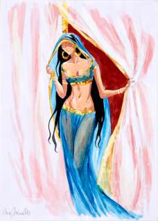 Mirallès | Djinn, illustration Ã  l’aquarelle représentant l… | Banque Dessinée