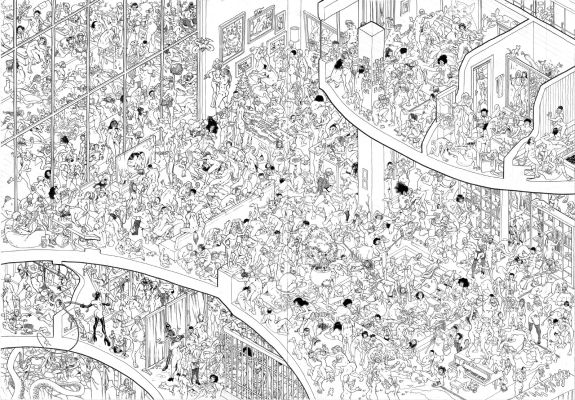 Ilias Kyriazis | Hidden Hijinks No Cats in the Orgy Please (In Game Art Nudity Nsfw) Issue Video Game Loading Screen Art Page (Nsfw) | Splash Page