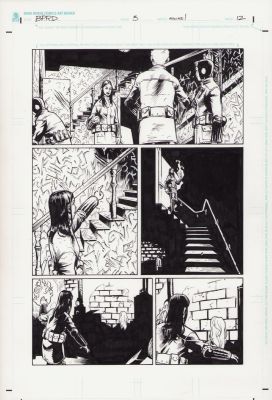 Karl Moline | Bprd: War on Frogs #3 Pg.12 - Interior Page - 2008 | Anthony’s Comic Book Art