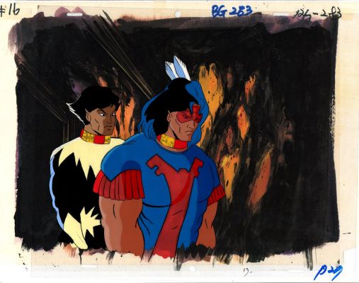 . Marvel Studios Artist | X-Men Animated Series Cel 1992 (Northstar & Thunderbird!) | Romitaman