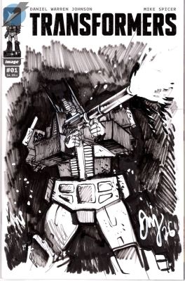Daniel Warren Johnson | Transformers Issue 1 Page Sketch Cover | Felix Comic Art