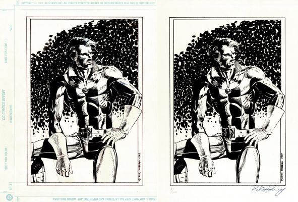 Rick Hoberg | Eternity Smith Published Pinup & Signed #1 of 100 Print of Same Drawing (1989) | Romitaman