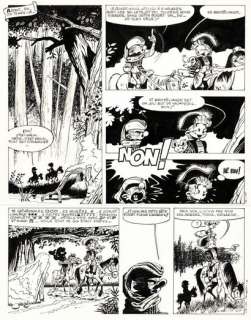 Fournier | Spirou et Fantasio dans la forêt de Brocéliande, planche… | Septimus