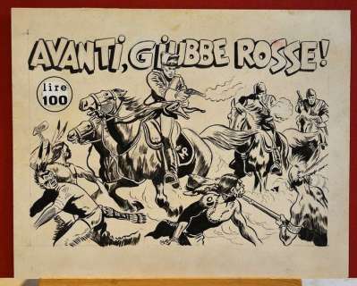 Dami, Rinaldo - original cover â€˜Avanti Giubbe Rosse!’ | Catawiki