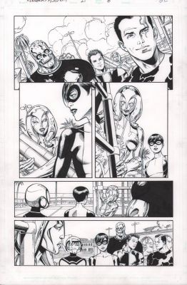 Scott Hanna | Avengers Academy #21 P.6 - Lots of Characters - 2012 | Anthony’s Comic Book Art