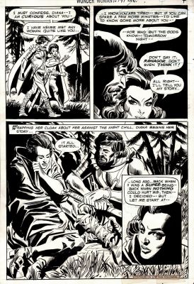 Dick Giordano, Mike Sekowsky | Wonder Woman #191 P 4 Semi-Splash (Nice Page with Wonder Woman in Every Panel with Thanagor!) 1970 | Romitaman