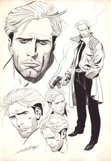 Claudio Castellini - Nathan Never ## model sheet & poster promozionale