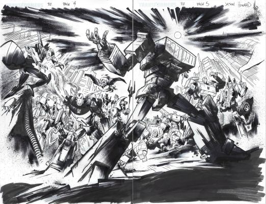 Jason Howard - Transformers (2023 Image) Issue 32 Page 04 & 05