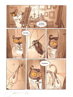 Salomone Paul | Planche originale 60 de Des plumes et elle par Paul SALOMONE | Galerie Napoléon