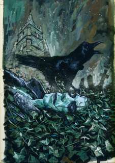 SIMON DAVIS THE CROW#10 COVER PAINTING