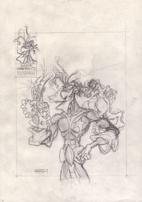 Andrea Domestici – bozzetto cover ristampa Arthur King #0 | Krazy Art Gallery