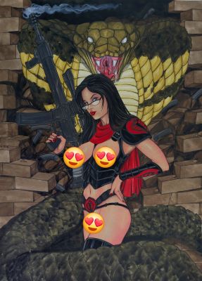Rick Waekmann | Baroness and Cobra Pin Up, 11" X 17" | Raremarq (Buy It Now)