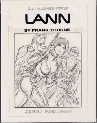 Frank Thorne | Adult Fantasy Album #1 Cover Prelim - Pencil Art | Anthony’s Comic Book Art