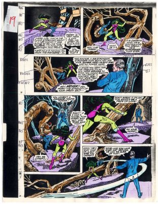 Bob Sharen Don Perlin | Marvel Fanfare She-Hulk Color Guide Issue 48 Page 19 | Catskill Comics