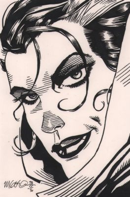 Michael Golden | Rogue Portrait Commission - Signed - 2016 | Anthony’s Comic Book Art