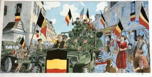 Jarbinet, Philippe - Dessin original en couleurs - Airborne 44 (2018) | Catawiki