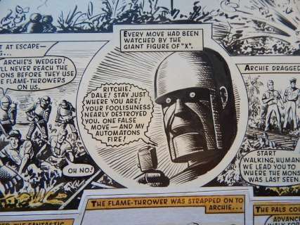 Kearon, Edward - Original page - Robot Archie - Robot Archie in the Weird World of X - (1964) | Catawiki