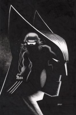 John Amor | Wolverine/Weapon X Negative Space Commission - Signed | Anthony’s Comic Book Art