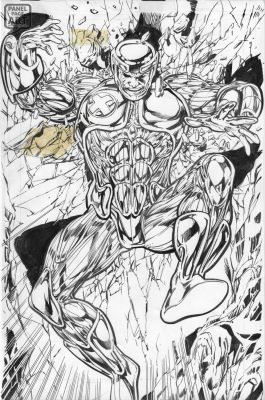 Bryan Hitch | Valiant Vistor Vs Valiant Universe 2 Page 1 Splash | Panel Page Art