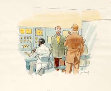 Juillard | Blake et Mortimer, illustration Ã  la mine de plom… | Banque Dessinée