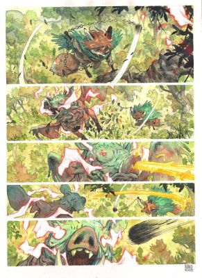 Henrichon Niko | Planche originale 5 de Fang du Tome 2 -A la poursuite d’Aldafaor- | Galerie Napoléon