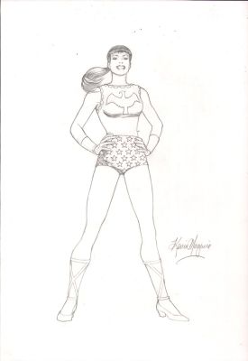 Kevin Maguire | Wonder Girl Full Figure Pencil Commission - Signed | Anthony’s Comic Book Art