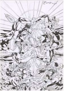 Bryan Hitch - Justice League of America #27 Cover (Signed)