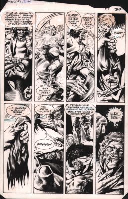 Carmine Infantino, Rudy Nebres | The Comet #1 P.29 - Hangman Unmasked - 1983 | Anthony’s Comic Book Art