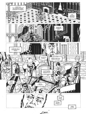 Laci | Planche originale 46 du tome 1 de Sherlock Holmes & Les Voyageurs du Temps | Galerie Napoléon