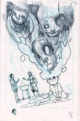 Riley Rossmo | Drumheller Unpublished Cover - Signed - 2018 | Anthony’s Comic Book Art