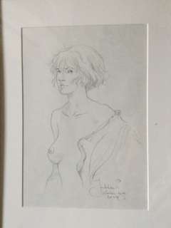 Jarbinet, Philippe - Dessin original - Portrait de femme - (2014) | Catawiki