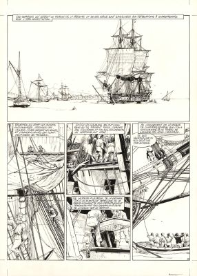 Franck Bonnet | USS Constitution - Livre II - Il y a deux justices en mer, celle des gradés et celle des sans grades (T.2) - Planche originale n°51 | Daniel Maghen
