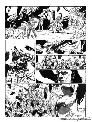 Secher Valentin | Planche originale 53 signée de Méta-Baron T.05 | Galerie Napoléon