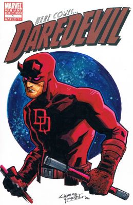 Charles Holbert, Jr | Daredevil Sketch Cover Marvel | TDArt