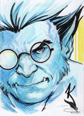 Alex Konat | Tdart 2026 X-Men Sketch Card Drop #98 - Beast | TDArt