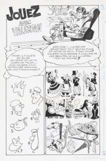 Jean-Claude Mézières (1938-2022) | Jouez avec Valérian - Planche originale publiée dans le… | Fauve Paris